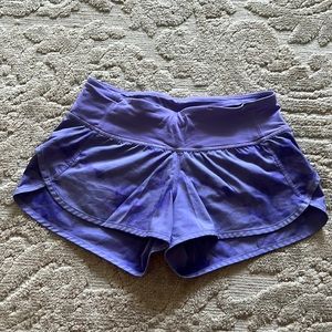 Purple Lululemon speed shorts size 2